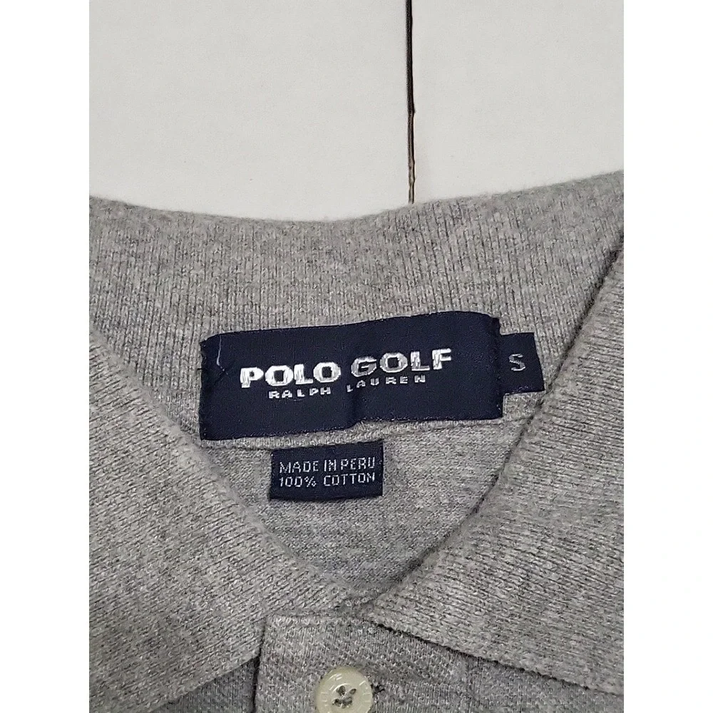 Polo Golf Ralph Lauren Collared Short Sleeve Shirt Mens Size S Gray